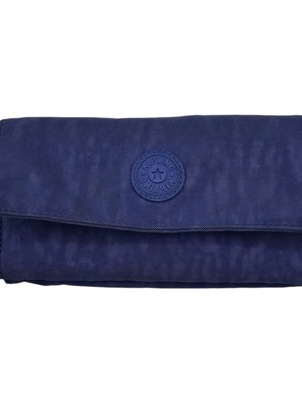 Kipling Purple Nylon Money Land RFID Snap Tri-Fold Wallet